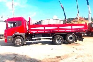 camion scania p124 400 tre assi ribaltabile