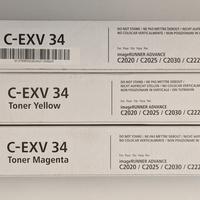 3 TONER STAMPANTE CANON C-EXV34
