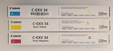 3 TONER STAMPANTE CANON C-EXV34
