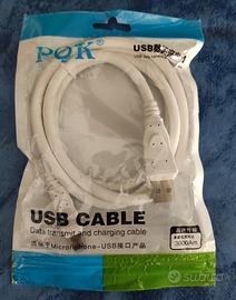 Cavo USB/micro USB 3 A per ricarica smartphone