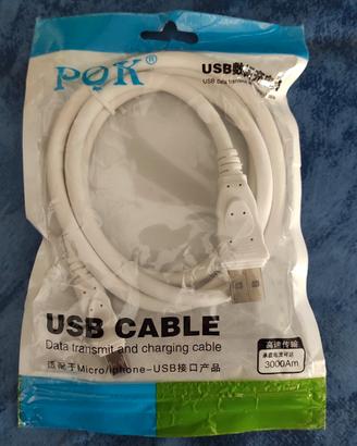 Cavo USB/micro USB 3 A per ricarica smartphone