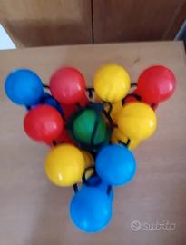 giocattolo vintage plastica bowling birilli