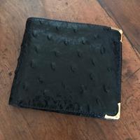 Portafogli uomo struzzo nero Gucci NUOVO con scato