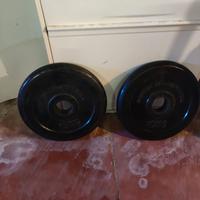 2 dischi gommati foro 50 da 10 kg l'uno