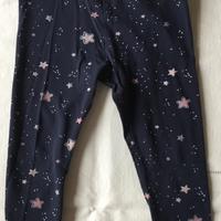 Fagottino Leggings bambina blu stelline lurex