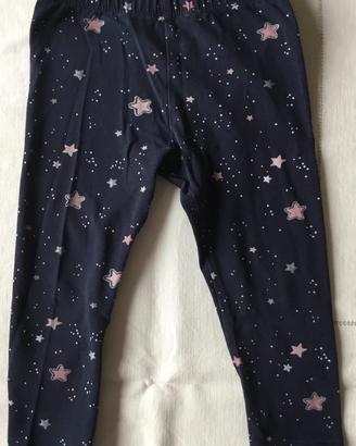 Fagottino Leggings bambina blu stelline lurex
