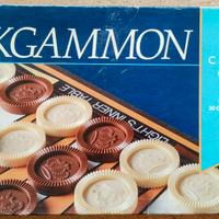 Gioco BACKGAMMON, completo di pedine e dadi 