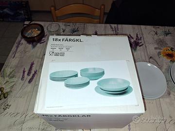 set 18 pz piatti + 4  ikea bianchi