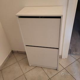 Scarpiera IKEA BISSA (2 scomparti) - BIANCA -