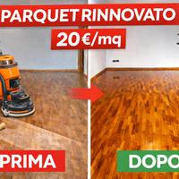 Parquet rovinato? Levigazione Parquet 20/mq