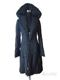 cappotto donna  nero brillante scervino street