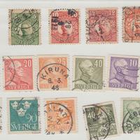 60 Francobolli Svezia 1891/1974 in busta