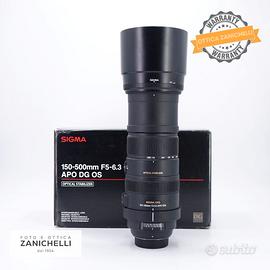 Sigma 150-500 f/5-6.3 APO OS (Nikon) Usato (G225)