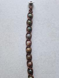 Braccialetto Tibetano Shamballa Agata Indiana 8mm