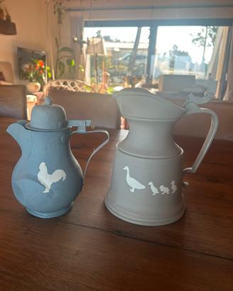 Brocche peltro stile country