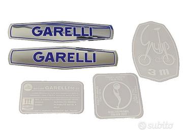 GARELLI GULP 3 M completo ADESIVI COLORE CROMATO -