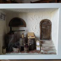 Box cornice con cantina in miniatura 