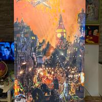 Quadro / opera pop su alluminio 50x90- Star wars