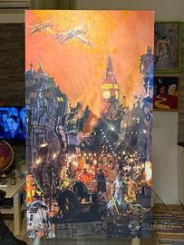 Quadro / opera pop su alluminio 50x90- Star wars