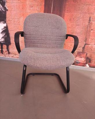 10 poltroncine ufficio grigie