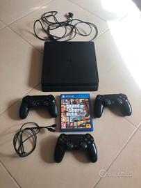 Playstation 4 Slim + 3 Controller + GTA V