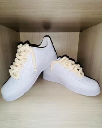 Air force 1 lacci in corda