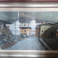 quadro paesaggio invernale