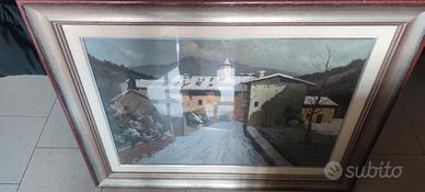 quadro paesaggio invernale