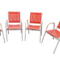 4 sedie da giardino Pop Art Vintage Modernariato 