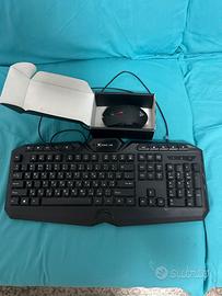 Tastiera gaming e mouse  usb retroilluminata