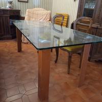 tavolo in cristallo 200x87 h 75 come nuovo