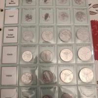 collezione monete lira con 10 argenti