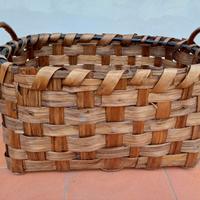 Grande cesta in castagno multiuso