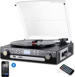 Digitnow! giradischi in vinile usb bluetooth