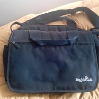 INGLESINA borsa blu e fasciatoio per neonati