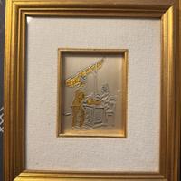 Quadretto con lavorazione lastra argento 925