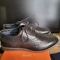 Scarpe stringate nere da uomo in pelle misura 42 