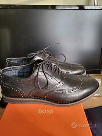 Scarpe stringate nere da uomo in pelle misura 42 