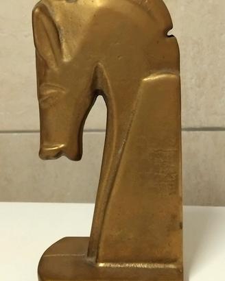 VECCHIO CAVALLO IN OTTONE VINTAGE