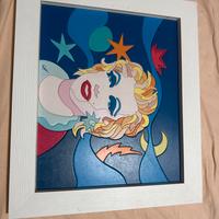 Quadro originale in acrilico su legno ceramizzato