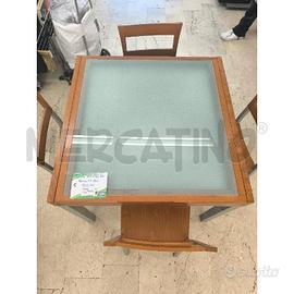 TAVOLO QUADRATO 90X90 + 4 SEDIE