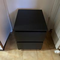 COMODINO IKEA MALM - Nero 40x50