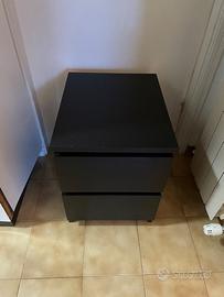 COMODINO IKEA MALM - Nero 40x50