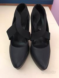 Décolleté nere Du Simon con tacco numero 35