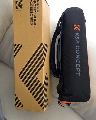 K&F Concept Treppiede in Fibra di Carbonio 