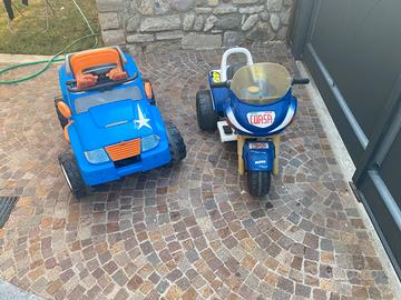 Macchina e motorino a batteria caricabile