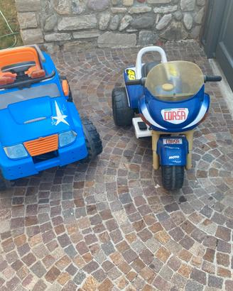 Macchina e motorino a batteria caricabile