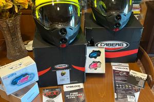 2 Caschi moto Caberg Droid  e Fodsports M1-S Plus