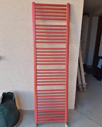 Termoarredo scaldasalviette da bagno rosso/corallo