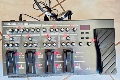 Pedaliera BossME-80 x chitarra+custodia originale